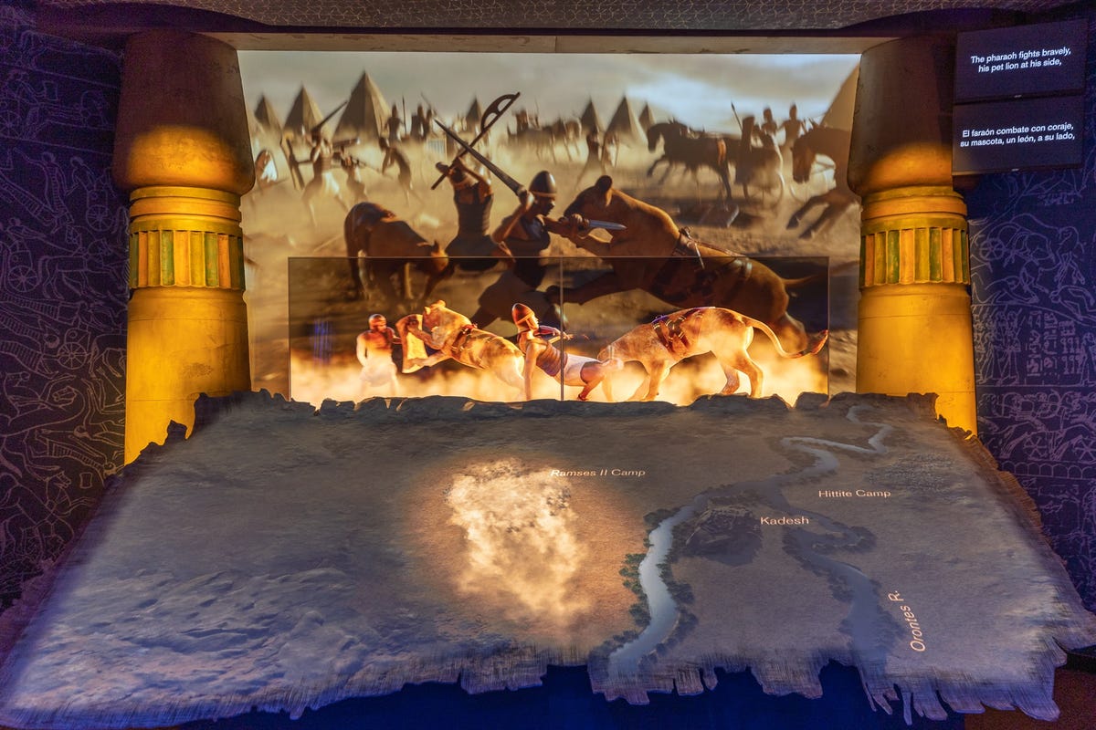 Multimedia display re-creates Battle of Kadesh