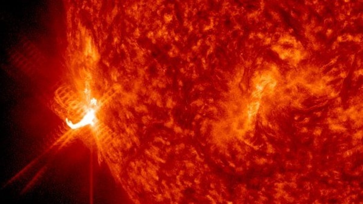 An X 1.2 class solar flare recorded on Jan. 5, 2022.