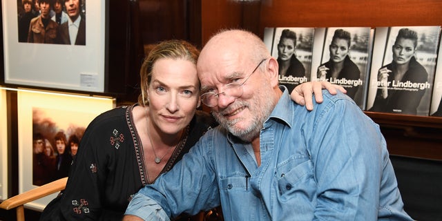 Photographer Peter Lindbergh and model Tatjana Patitz in 2016.