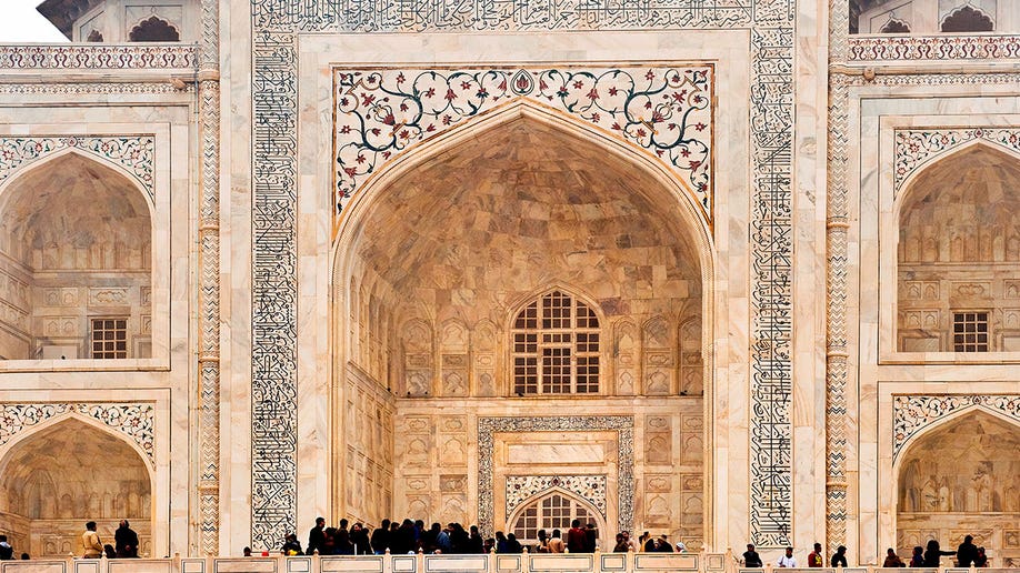 Taj Mahal made up of marble