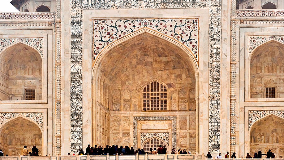 Taj Mahal made up of marble 