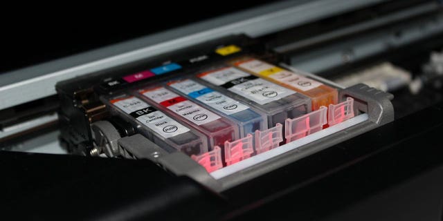 Some printers use a cartridge-free ink tank which can be refilled via bottle.