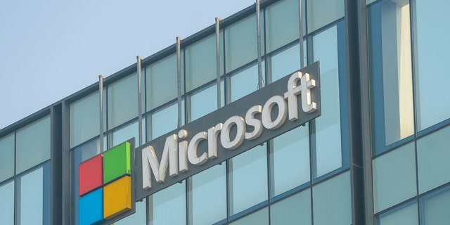 Corporate signage of Microsoft Corp at Microsoft India Development Center, in Noida, India, on Friday, Nov. 11, 2022. 