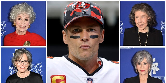 NFL quarterback Tom Brady has caught the eye of his "80 for Brady" co-stars.