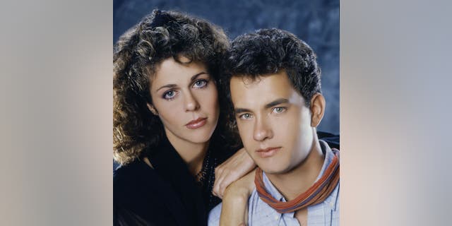 Rita Wilson and Tom Hanks during the filming of "Volunteers" (Photo by Aaron Rapoport/Corbis via Getty Images)