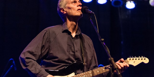 Tom Verlaine is pictured here in 2019, performing with Television.