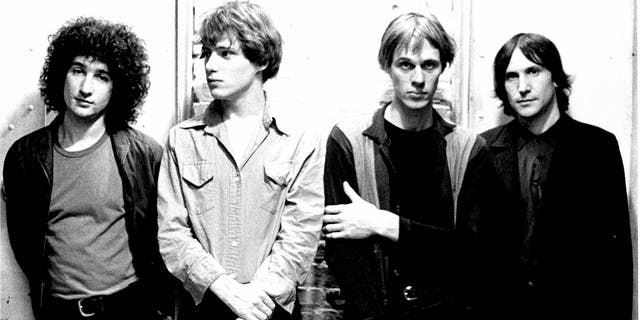 Billy Ficca, Richard Lloyd, Tom Verlaine and Fred Smith of Televsion pose for a photograph.
