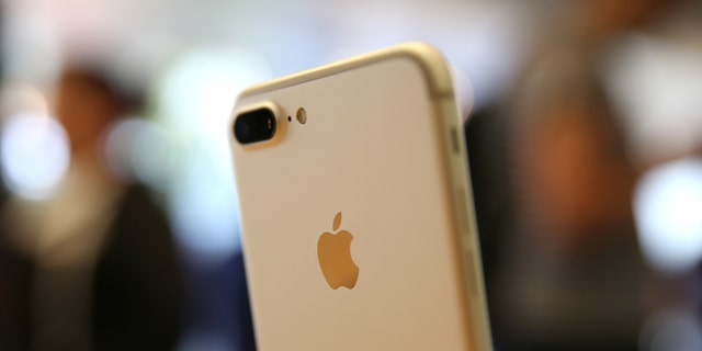 File photo -  the iPhone 7 smartphone is displayed inside an Apple Inc. store in Los Angeles, California, U.S., Sept. 16, 2016. 