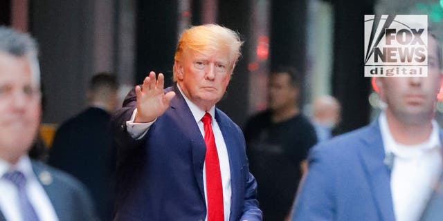 Donald Trump is seen in New York City following the FBI raid on his Mar-a-Lago resort.