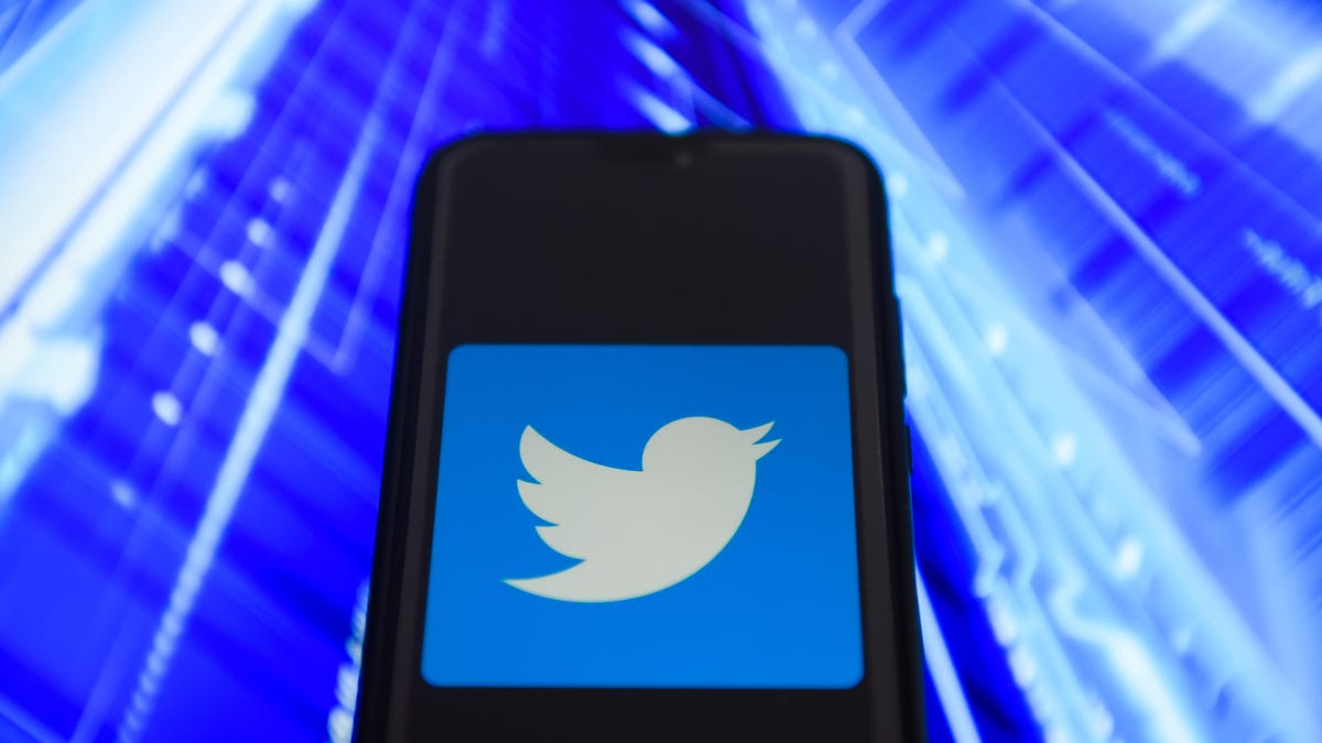 Twitter logo on an Android mobile device