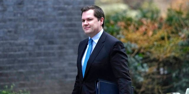 Robert Jenrick Britain's Minister of State (Minister for Immigration) arrives for a cabinet meeting in Downing street in London, Tuesday, Jan. 17, 2023. 