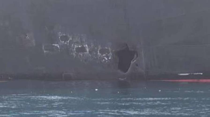 New images released from tanker attacks in Gulf of Oman