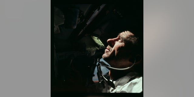 Astronaut Walter Cunningham, Apollo 7 lunar module pilot, is photographed during the Apollo 7 mission. On Tuesday, NASA announced Cunningham had died in Houston.