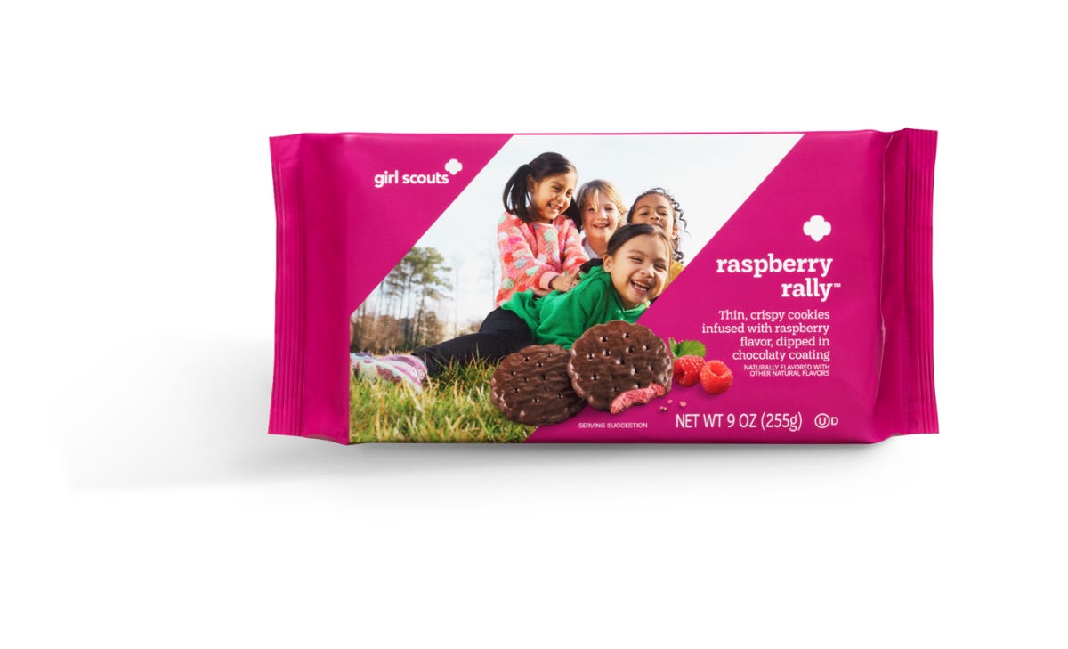 raspberry rally cookies in package