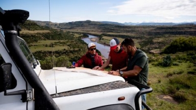 The ultra runners said it took about two years to map out their Lesotho route.