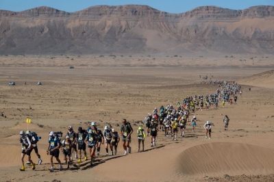 strongMorocco:/strong From the snow to the sand, the Marathon des Sables in Morocco's Sahara Desert is a grueling race against the heat. Here, runners take part in the third stage in March 2022.