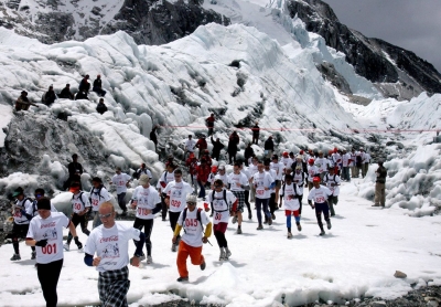 strongEverest:/strong The world's highest marathon, runners begin at Base Camp (elevation 5,364 meters) and end at in the Nepalese town of Namche Bazar.