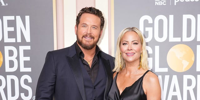 Cole Hauser and wife Cynthia Daniel at the Golden Globe awards on Tuesday. 