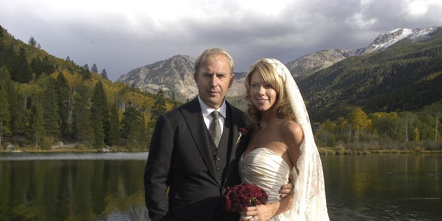 Kevin Costner married Christine Baumgartner at their Aspen, Colorado ranch on Sept. 25, 2004.