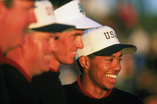 Woods played for the United States during the World Amateur Team Cup, which took place in France in 1994.