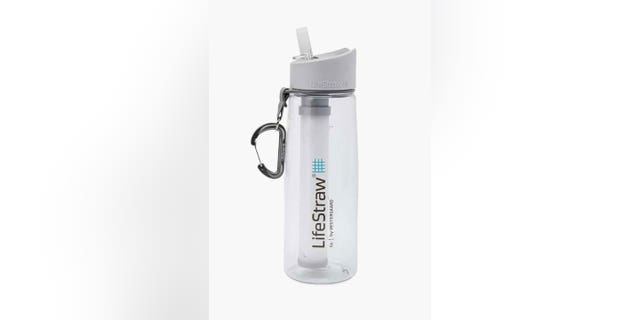 A bottle that filters tap water for you.
