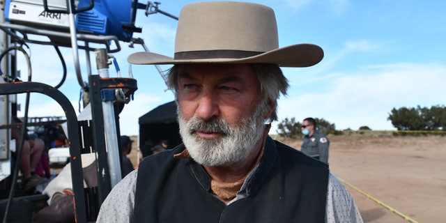 Alec Baldwin shown on the "Rust" set following the fatal shooting.