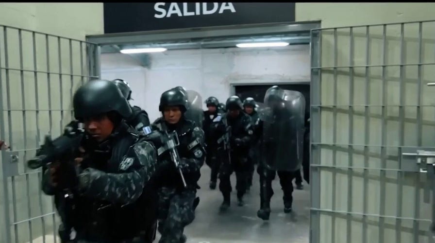 El Salvador president visits new high-security prison for gang members