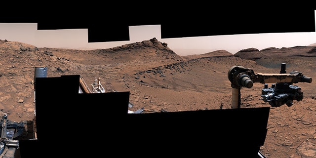 NASA’s Curiosity used its Mastcam to capture this 360-degree panorama of "Marker Band Valley" on Dec. 16, 2022, the 3,684th Martian day, or sol, of the mission. Rippled rock textures found in this area are the clearest evidence the rover has seen of water and waves from Mars’ ancient past.