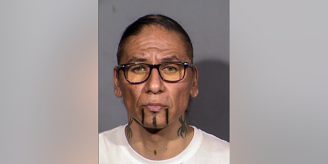 This Tuesday, Jan. 31, 2023, booking photo released by Las Vegas Metropolitan Police Department shows former actor Nathan Chasing Horse, who could face multiple sexual assault and sex trafficking charges, and life in prison.