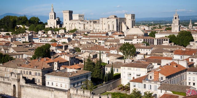 Aerial View of Avignon. Provence. France.