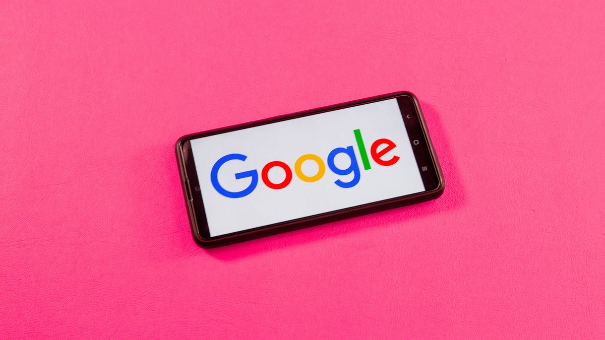 Google logo going across a smartphone screen