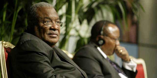 Haitian interim Prime Minister Gérard Latortue attends a conference of the United Nations Industrial Development Organization in Vienna on Nov. 28, 2005. Latortue has died at age of 88, according to Haiti's Prime Minister Ariel Henry on Feb. 27, 2023. 