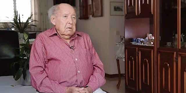 Shlomo Perel is pictured at his home in Givatayim, Israel. Perel, who survived the Holocaust, recently died at the age of 98.