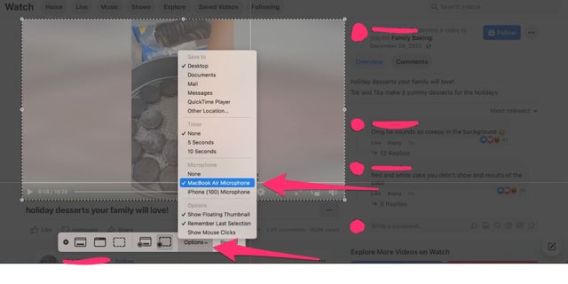 Follow these steps to record your macOS screen.