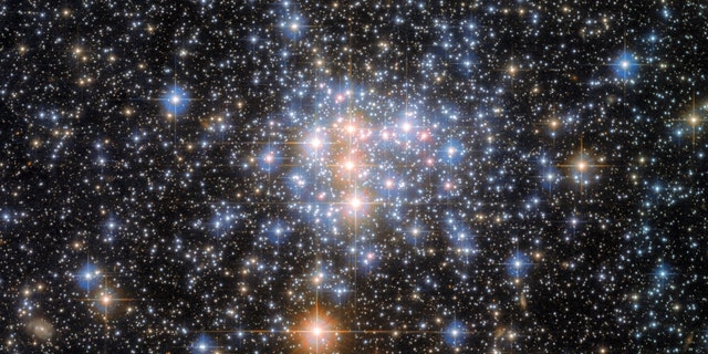 A small portion of the Small Magellanic Cloud (SMC) is pictured in this image from the NASA/ESA Hubble Space Telescope. 