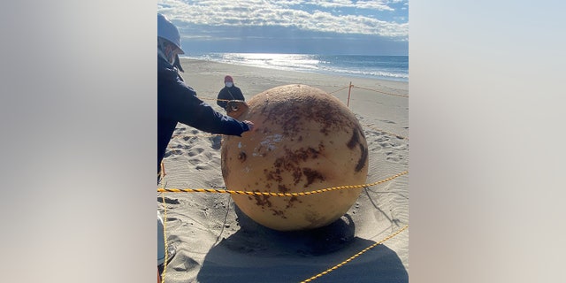A local runner called police after finding the mysterious metal object on a beach in Hamamatsu, a coastal city located about 150 miles from Tokyo.