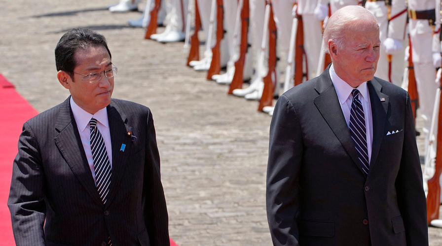 President Biden and Japanese Prime Minister Kishida hold a joint press conference at Akasaka Palace