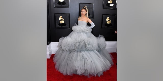 Ariana Grande at the Grammys in 2020.