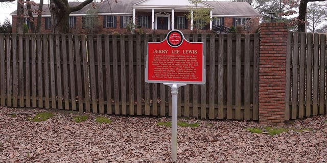 Signs around the Lewis ranch give a little history into Jerry Lee's life.