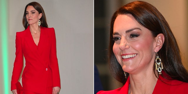 The Princess of Wales stepped out in a powerful red business suit to attend a launch event for her campaign, which focuses on the "crucial importance" of how the first few years of a child’s life will impact their future. 
