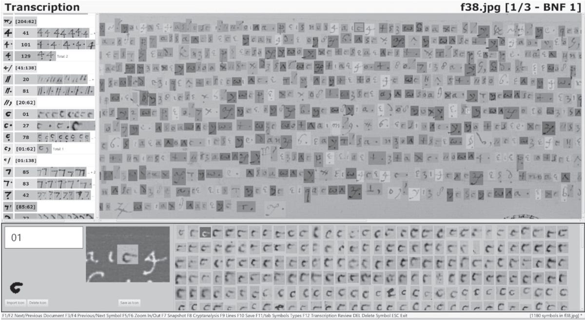 An online tool looks like it's breaking a code through cryptographic equations.