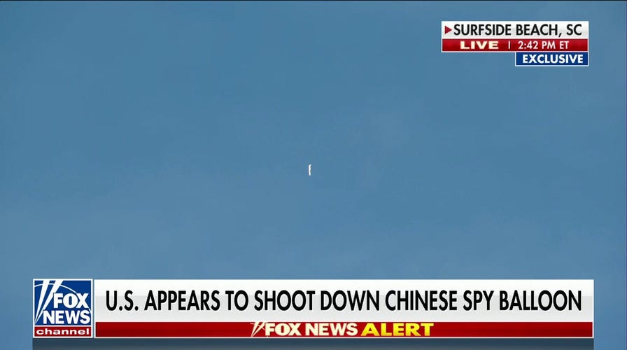 Chinese spy balloon shot down over Atlantic Ocean