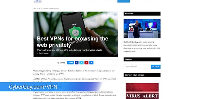 Looking for the best VPN? Head on over to cyberguy.com for more info.
