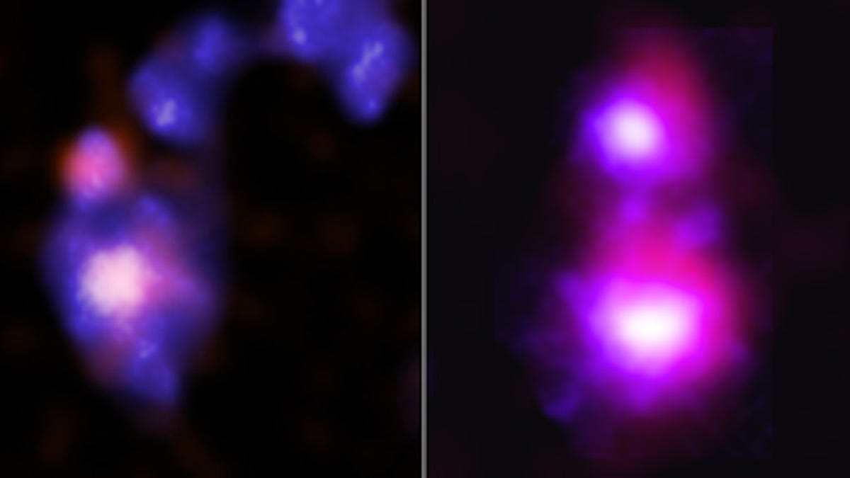 colliding black hole pairs