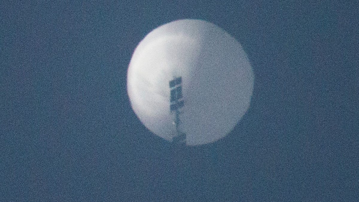 A large balloon in US airspace