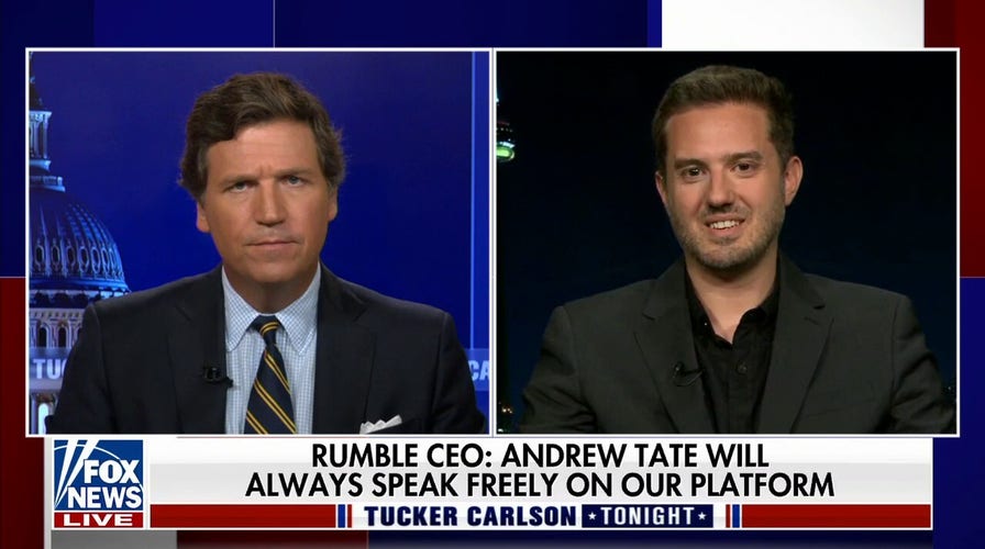 Andrew Tate's narrative control is 'completely stacked against him': Rumble CEO