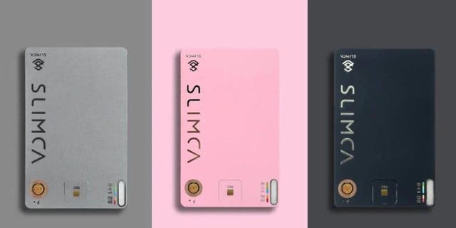 The Slimca recording device comes in different colors, such as silver, pink and black.