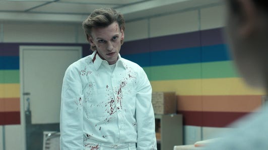 STRANGER THINGS. Jamie Campbell Bower as Peter Ballard in STRANGER THINGS. Cr. Courtesy of Netflix. © 2022