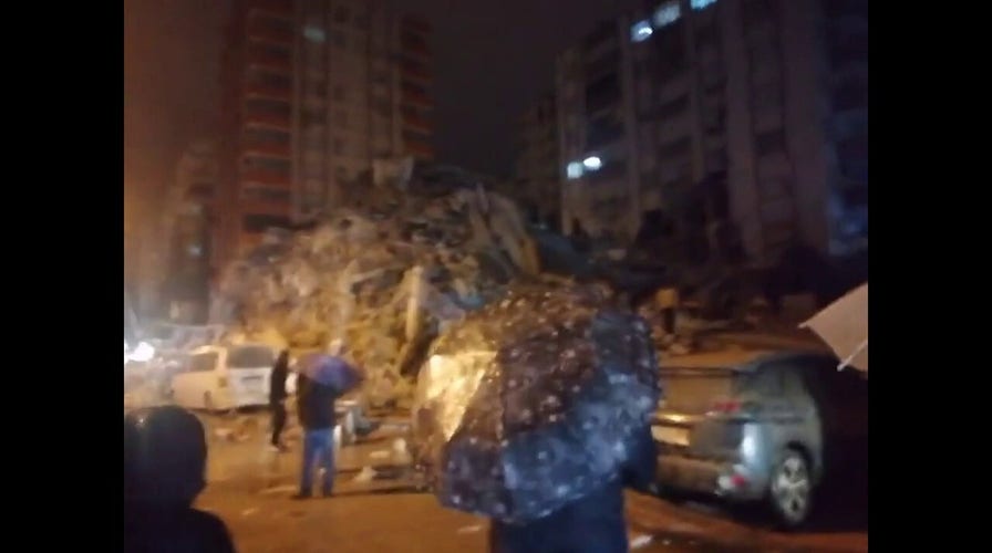 Scenes of devastation emerge in Turkey following massive earthquake