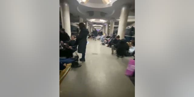 Ukrainians civilians huddled underground during Russia's assault on Kharkiv.